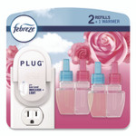 Febreze Air Freshener Warmer Starter Kit, Clear/White, with (2) Downy April Fresh Refills Product Image