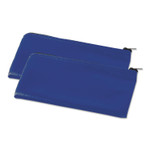 Universal Zippered Wallets/Cases, Leatherette PU, 11 x 6, Blue, 2/Pack (UNV69020) View Product Image