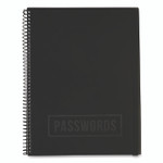 RE-Focus The Creative Office Large Password Log Book, User-Name/Password Format, Black Cover, (48) 10 x 7.5 Sheets View Product Image