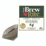 Brew Rite Paper Cone Filters, 8 to 12 Cup Size, Cone, 40/Pack Product Image