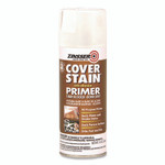 Zinsser Cover Stain Oil-Based Spray Primer, Interior/Exterior, Flat White, 13 oz Aerosol Can, 6/Carton View Product Image