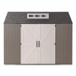 Rubbermaid Storage Shed, 337 cu ft, 7 ft x 10 ft x 8 ft, Brown View Product Image