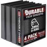 Samsill Ring Binder - 1.50" Ring(s) - Fastener(s): D-Ring - Black - Durable, Clear Overlay Product Image 
