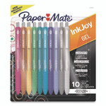 Paper Mate InkJoy Metallic Gel Pen, Retractable, Medium 0.8 mm, Assorted Ink, Assorted Barrel, 10/Pack View Product Image