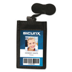 SICURIX Sicurix ID Neck Pouch, Vertical, 3 x 4 3/4, Black (BAU55120) View Product Image