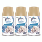 Glade Automatic Air Freshener Refill, Clean Linen, 6.2 oz Can, 3/Pack Product Image