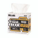 Sellars TOOLBOX WaterWeave T600 Wipers, 1-Ply, 8.27 x, 16.5, White, 126 Sheets/Box, 10 Boxes/Carton View Product Image