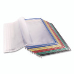 djois by Tarifold Wall-Mount Display with Foldfive Expansion Pockets, 10 Panels with Assorted Borders View Product Image