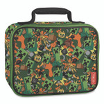 Thermos Minecraft Soft Lunch Box, 9.5" x 3.75" x 7.5", Green/Orange/Gray View Product Image