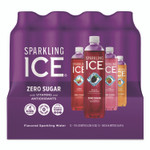 Sparkling ICE Variety Pack Sparkling Water, Cherry Limeade/Black Raspberry/Orange Mango/Kiwi Strawberry, 17 oz Bottle, 12/Pack View Product Image