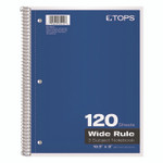 Oxford Coil-Lock Wirebound Notebook, 3-Hole Punch, 3-Subject, Legal Rule, Randomly Assorted Covers, (120) 10.5 x 8 Sheets View Product Image