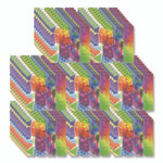 TPG Creations Zen Strips, Bumpy Brights Rainbow, Assorted Colors, 80/Carton View Product Image