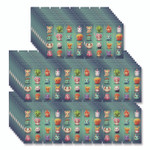 TPG Creations Zen Strips, Bumpy Cuties, Turquoise/Assorted, 80/Carton View Product Image