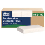 Tork Foodservice Cleaning Towel, 1-Ply, 5 x 10.75, White, 150 Sheets/Carton Product Image