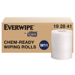 Tork Chem-Ready Wiping Rolls, 1-Ply, 12 x 12, White, 90 Sheets, 6 Rolls/Carton View Product Image