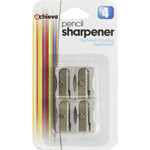Officemate Achieva Pencil Sharpeners - Handheld - Metal, Aluminum - Metallic Silver Product Image 