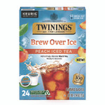 TWININGS Brew Over Ice K-Cups, Peach, 24/Box Product Image
