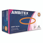 AMBITEX L5201 Series Powder-Free Latex Gloves, 4 mil, Medium, Cream, 100/Box Product Image