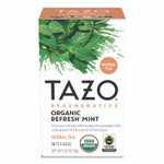 Tazo Tea Bags, Organic Refresh Mint, 16/Box View Product Image
