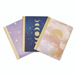 Eccolo Celestial Body Composition Book, Medium/College Rule, Assorted Cover Colors and Designs, (80) 9.75 x 7.5 Sheets, 3/Pack View Product Image