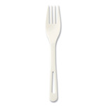 World Centric Cutlery Dispenser Refills, Fork, Plastic, White, 100/Bag, 10 Bags/Carton View Product Image