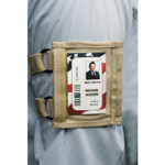 AbilityOne 8455016660464 SKILCRAFT Armband Badge Holder, Tan, 2 5/8" x 3 3/4" (NSN6660464) Product Image 