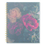 Midnight Garden Weekly/Monthly Planner, 11 x 8.5, Floral Artwork, Black/Pink/Green Cover, 12-Month (Jan-Dec): 2026 Product Image