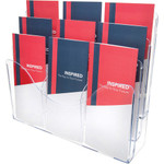 Deflecto 3-Tier Document Organizer - 9 Compartment(s) - 6 Divider(s) - 3 Tier(s) - 11.50" Height x 13.50" Width x 3.50" Depth - Desktop Product Image 