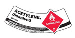 LABEL - GAS CYLINDER SHOULDER - ACETYLENE 5/PK Product Image 