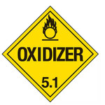 PLACARD - OXIDIZER - 100/PK View Product Image