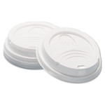 Dixie Dome Hot Drink Lids, Fits 8 oz Hot Cups, Plastic, White, 100/Sleeve, 10 Sleeves/Carton View Product Image