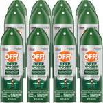 OFF! Deep Woods Insect Repellent V - Spray - Kills Bugs, Mosquitoes, Ticks, Black Flies, Sand Flies, Chiggers, Fleas, Gnats - 6 fl oz - Green Product Image 