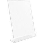 Lorell L-base Slanted Sign Holder Stand - Support 8.50" x 11" Media - (LLR49208) View Product Image