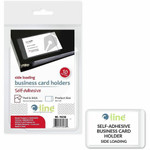 C-Line Self-Adhesive Business Card Holders - Polypropylene - Clear Product Image 