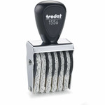 Trodat 6-Digit Numberer - Number Stamp - 6 Bands - Gray - Rubber, Steel Product Image 