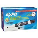 EXPO Low-Odor Dry-Erase Marker, Medium Bullet Tip, Black, Dozen View Product Image
