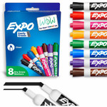 Expo Low-Odor Dry-Erase Markers - Chisel Marker Point - Erasable - Assorted Ink - Dry Product Image 
