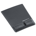 Fellowes Memory Foam Wrist Support with Attached Mouse Pad, 8.25 x 9.87, Graphite View Product Image