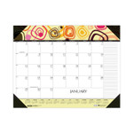 Recycled Desk Pad Calendar, Geometric Artwork, 22 x 17, White Sheets, Black Binding/Corners,12-Month (Jan to Dec): 2026 View Product Image