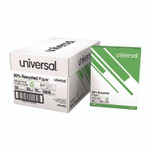 Universal 30% Recycled Copy Paper, 92 Bright, 20 lb Bond Weight, 8.5 x 11, White, 500 Sheets/Ream, 10 Reams/Carton Product Image 
