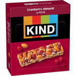 KIND Cranberry Almond Nut Bars - Cholesterol-free, Non-GMO, Individually Wrapped, Gluten-free, Trans Fat Free, Low Glycemic, Low Sodium - Cranberry Almond - 1.40 oz Product Image 