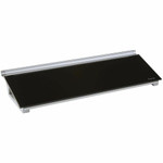 Quartet Glass Dry-Erase Desktop Computer Pad - 6" (0.5 ft) Width x 18" (1.5 ft) Height - Black Glass Surface - Rectangle - Horizontal - Desktop Product Image 