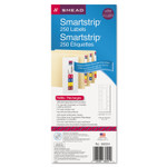 Smead Color-Coded Smartstrip Refill Label Forms, Laser Printer, Assorted, 1.5 x 7.5, White, 250/Pack View Product Image