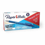 Paper Mate Flexgrip Ultra Retractable Pens - Medium Pen Point - Refillable - Retractable - Blue Ink - Rubber Barrel Product Image 