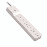 Belkin Home/Office Surge Protector, 6 AC Outlets, 4 ft Cord, 720 J, White View Product Image