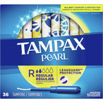 Tampax Pearl Regular Tampons - Regular - Plastic Applicator - Anti-leak, Comfortable, Unscented - 36/Box Product Image 