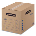 Bankers Box SmoothMove Basic Moving Boxes, Regular Slotted Container (RSC), Small, 12" x 16" x 12", Brown/Blue, 25/Bundle View Product Image