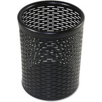 Artistic Urban Collection Punched Metal Pencil Cup - 4.5" Height x 3.5" Width x 3.5" Depth - Metal - Black Product Image 
