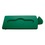 Rubbermaid Commercial Slim Jim Green Closed Lid Insert - Green - (RCP2007884) View Product Image