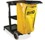 Genuine Joe Workhorse Janitor's Cart - 40" Width x 20.50" Depth x 38" Height - (GJO02342) Product Image 